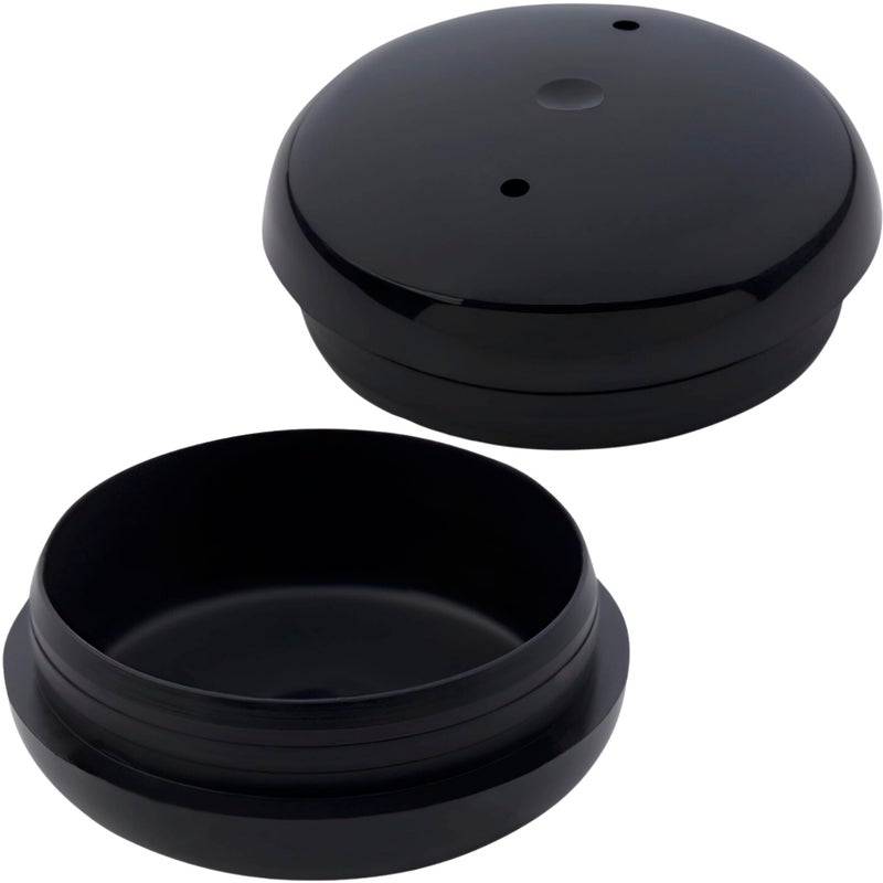 Project Patio 1-1/2" Wrought Iron Patio Furniture Feet Caps - Round Plastic Outdoor Metal Table and Chair Floor Protector Glide Replacement Parts (24 Pack) - Image 1